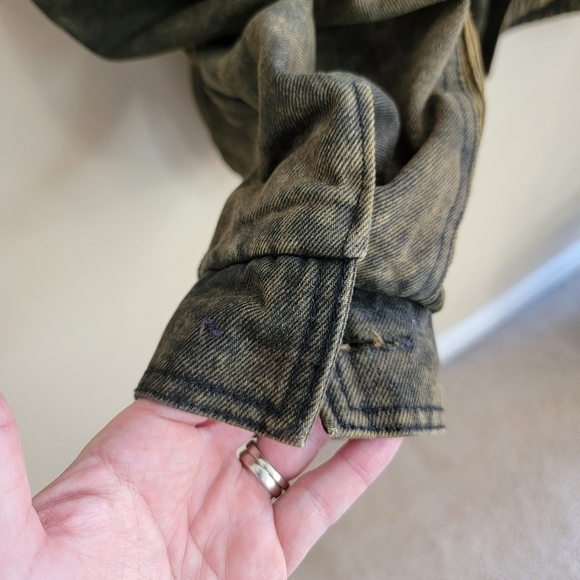 Vintage Coda | Antique Wash Distressed Bomber Style Flight Jacket Size Medium - Picture 4 of 7